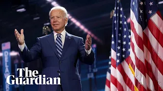 Democratic national convention day four: Joe Biden delivers closing speech – watch live