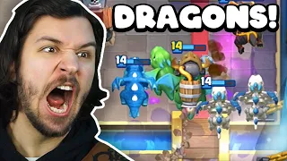 We are the Dragon King of Clash Royale!👑