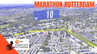 Marathon Rotterdam 2024 - Course / Route - Live