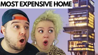 The Most Expensive House In The World | AMERICAN COUPLE REACTION