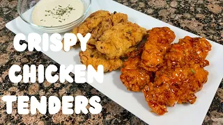 Crispy Buttermilk Fried Chicken Tenders | Homemade Chicken Strips | Game Day Recipes