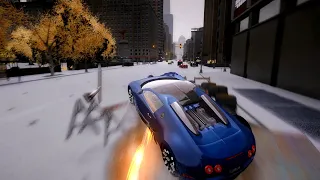 GTA 4 WINTER CRASH TEST OF REAL CARS  WINTER MOOD (WINTER CRASH TEST #36)