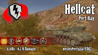 WoT Blitz Hellcat - 6 Kills 4,1k Damage Replay