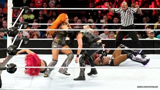 RAW 3.7.16 - Becky Lynch and Sasha Banks vs. Naomi and Tamina