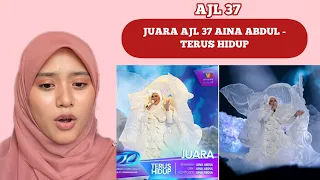 REACTION AINA ABDUL JUARA ANUGERAH JUARA LAGU (AJL37) - TERUS HIDUP ‼️