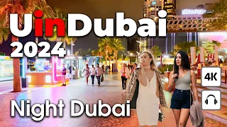 Dubai 🇦🇪 Night Dubai [4K ] Walking Tour Compilation