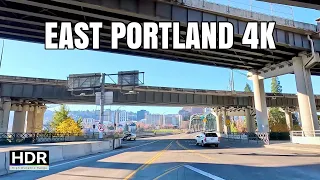 Broadway Bridge, MODA, Lloyd District Afternoon Drive Portland, Oregon 4K
