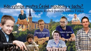 Honza Rubeš poráží Vaška Fiňka, aneb kdo vyhraje mistra České republiky v šachu - MČR 6.kolo