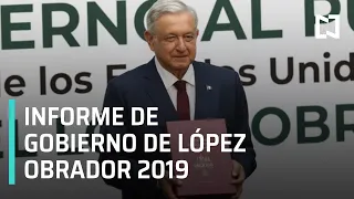 Informe de López Obrador: Mensaje del presidente con motivo de su primer año de gobierno