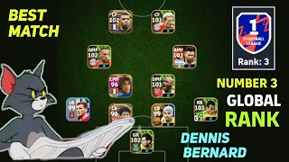 When You Play Against Number 3 Global Rank In Division Match 🔥 Me Vs Dennis Bernard || eFootball 24