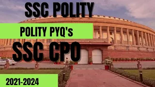Most Expected Question of Polity | SSC CPO Polity PYQ's | Polity For All Competitive Exams