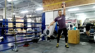 Aleksandr Khvostov snatch with 30 kg 211 reps in 10 minutes