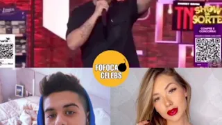 ZÉ FELIPE MANDA BEIJO PARA VIRGÍNIA FONSECA NA SUA LIVE