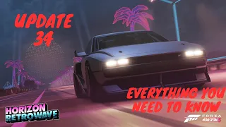 FORZA HORIZON 5 UPDATE 34 HORIZON RETROWAVE| EVERYTHING YOU NEED TO KNOW IN UNDER 2 MINUTES