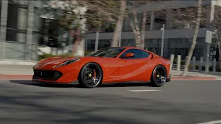 LOUD FERRARI 812 SUPERFAST WRAPPED +  RARE LAMBORGHINI DIABLO ENGINE COMES OUT.