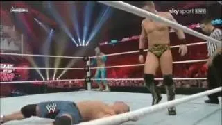 Sin Cara & John Cena vs The Miz & Alex Riley Raw 4/18/11