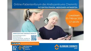 Online-Patientenforum des Krebszentrums Chemnitz – Patienten fragen, Mediziner antworten