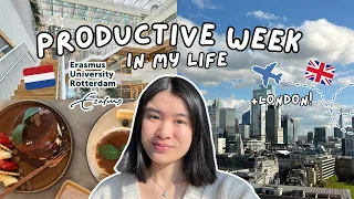 PRODUCTIVE WEEK IN MY LIFE (+LONDON VLOG!) | exchange student at erasmus uni rotterdam