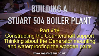 MAKING A STUART 504 BOILER PLANT - PART #18 - THE INNER BEARING MOUNTING