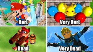 What Happens When You Jump From the Highest Points in Nintendo Games?