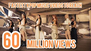 (Top3)Fastest kpop music videos to reach 60 million views #blackpink #pinkvenom