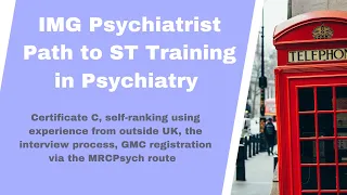 IMG Psychiatrist Path to ST training in Psychiatry