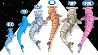 Shark Evolution Run - Level Up Shark Max Level Gameplay (Insect Evolution, Fish Rush)