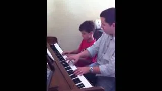 Julian and Danny play star wars on piano