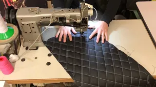 Trimjim custom upholstery double diamond stitching