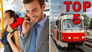 TOP 5 nejotravnějších věcí při cestování v MHD