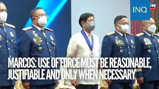 Bongbong Marcos to PNP: Use of force must be reasonable, justifiable and only when necessary