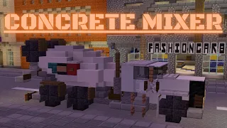 Minecraft: How to build a Concrete Mixer in Minecraft | Minecraft Concrete Mixer Tutorial