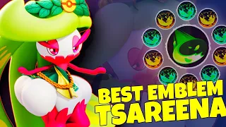 THIS BOOST EMBLEM IS INSANELY OP FOR TRIPLE STOMP OF TSAREENA | POKEMON UNITE