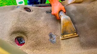 Filthy carpet extraction asmr