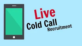 Recruitment Consultant cold calling live with a client - live cold call UK