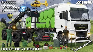 COLLECTING BALES WITH JCB AND MAN | Animals on Haut-Beyleron | Farming Simulator 22 | Episode 155