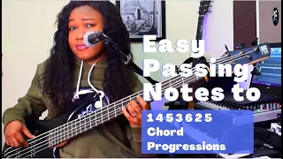 2 Easy Passing Notes to your Chord Progressions | Bass Tutorial