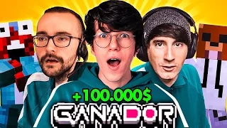 ASI GANE $100,000 EN LOS SQUID GAMES DE MINECRAFT