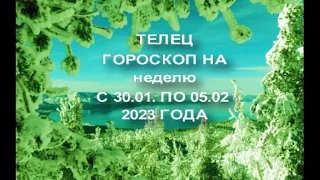 телец гороскоп на неделю с 30 01 05 05 2023 года