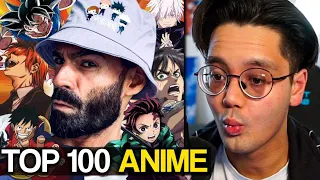 100.000 Menschen haben abgestimmt! - Raafey REAGIERT auf die TOP 100 ANIME von @ninotakutv