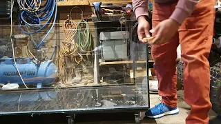 Cutting through Silicone Seal on Fish Tank with Fishing Line