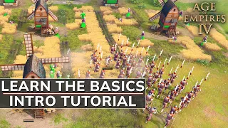 Age of Empires 4 Gameplay English Tutorial (AOE 4 Guide) 4K PC 60FPS