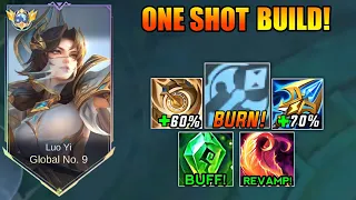 FINALLY!! NEW LUO YI BROKEN BUILD FOR 1HIT IS HERE! (Please Try!) | MLBB