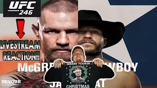 UFC 246 CONOR MCGREGOR VS COWBOY CERRONE LIVESTREAM REACTION!! (W.A.D.E. Concept Podcast)