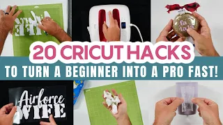 🔥 20 CRICUT HACKS TO TURN A BEGINNER INTO A PRO FAST! 🔥