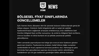 Epic Games için Son Şansımız (Dolar Zam)