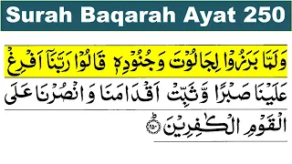 Surah Baqarah Ayat 250 | Surah Baqarah Ayat Number 250 | Al Baqarah Ayat 250 | Surah Baqarah 250