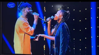 Jitey and David Operah Nigeria Idol S7 E5 ‘theater week duet’ comforter gang