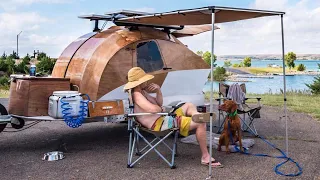 A wood teardrop camper in 3 minutes - full build time lapse