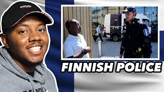 AMERICAN REACTS To Finnish Police Are Trusted So Much More than American Police